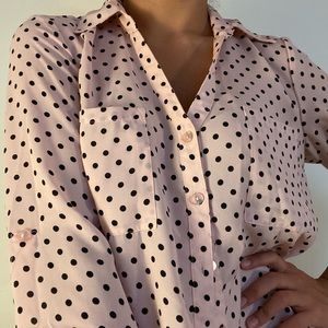 Polka dot button up